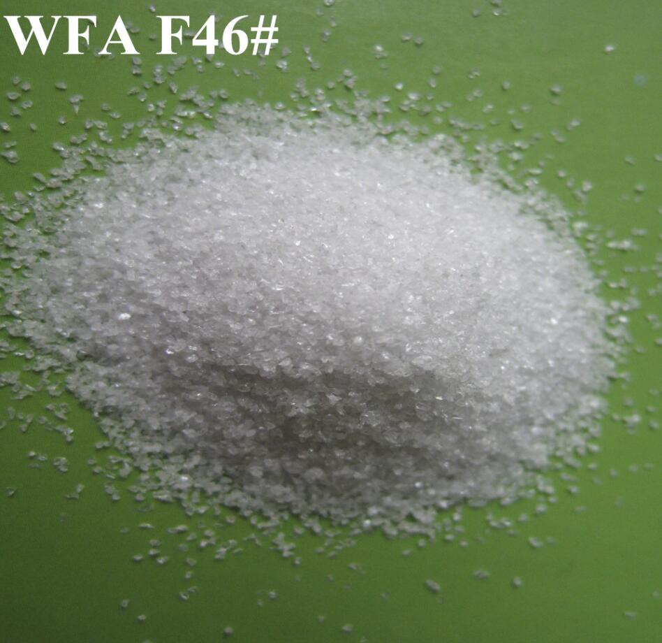 F46#目白刚玉 Al2O3≥99.2% 喷砂磨料白刚玉